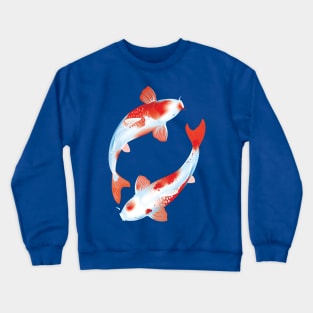 Asian Culture Japanese Koi Fish Japan Carp in the Pond Crewneck Sweatshirt